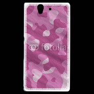 Coque Sony Xperia Z Camouflage rose