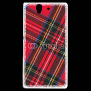 Coque Sony Xperia Z Mode tissus écossais rouge
