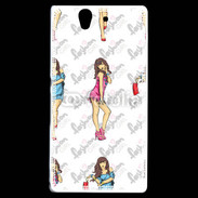 Coque Sony Xperia Z Illustration fashion girl 2