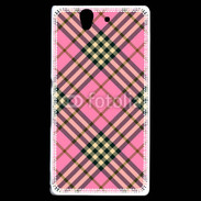 Coque Sony Xperia Z Déco fashion rose et marron