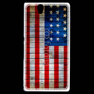 Coque Sony Xperia Z Drapeau USA Vintage