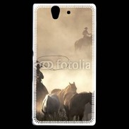 Coque Sony Xperia Z Cowboys et chevaux