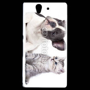 Coque Sony Xperia Z Duo chien et chat