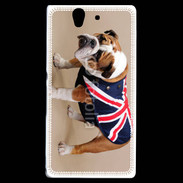 Coque Sony Xperia Z Bulldog anglais en tenue