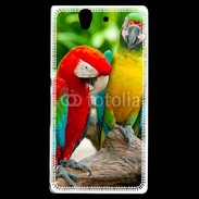 Coque Sony Xperia Z Couple de perroquets