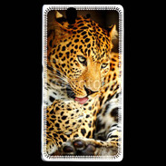 Coque Sony Xperia Z Portrait de léopard