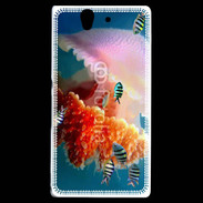 Coque Sony Xperia Z Méduse géante et poissons