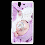 Coque Sony Xperia Z Amour de bébé en violet
