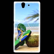 Coque Sony Xperia Z Plage Brésil et noix de coco