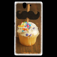 Coque Sony Xperia Z Cupcake moustache