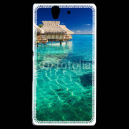 Coque Sony Xperia Z Bungalow sur l'eau des tropiques