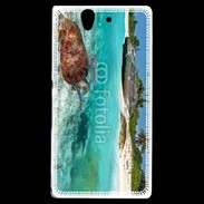 Coque Sony Xperia Z Belle plage avec tortue