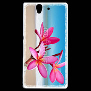Coque Sony Xperia Z Fleurs à la plage