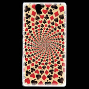 Coque Sony Xperia Z Spirale symboles de carte