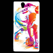 Coque Sony Xperia Z Basketteur coloré