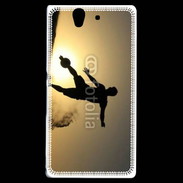 Coque Sony Xperia Z beach soccer couché du soleil