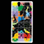 Coque Sony Xperia Z Puzzle de l'Europe