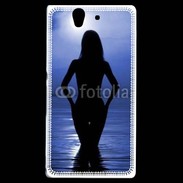 Coque Sony Xperia Z Silhouette de nuit dans l'eau