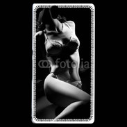 Coque Sony Xperia Z Charme noir et blanc