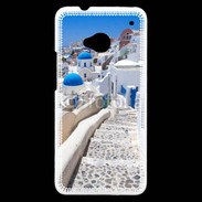 Coque HTC One Village sur l'Île de Santorini en Grêce