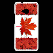 Coque HTC One Canada en feuilles