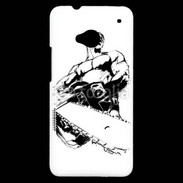 Coque HTC One Bûcheron 