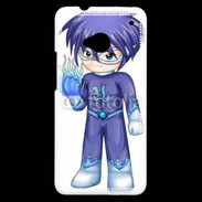 Coque HTC One Chibi style illustration of a superhero