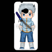 Coque HTC One Chibi style illustration of a superhero 2