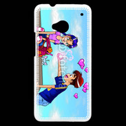 Coque HTC One Garçon romantique