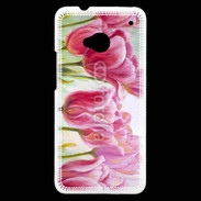 Coque HTC One Tulipes