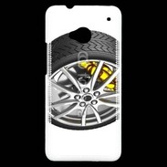 Coque HTC One Pneu complet étrier jaune
