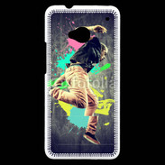 Coque HTC One Danseur rétro style