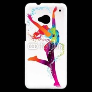 Coque HTC One Danseuse en couleur