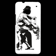 Coque HTC One Dessin de Danseur en couple