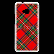 Coque HTC One Fond tissus écossais