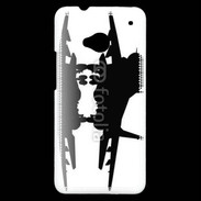 Coque HTC One Silhouette avion de chasse