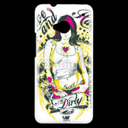 Coque HTC One Tatouage Girl