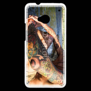 Coque HTC One Tatouage homme sexy