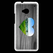 Coque HTC One Coeur de nature