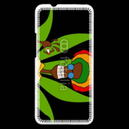 Coque HTC One Portrait abstrait de Rasta