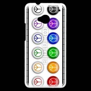 Coque HTC One Love and peace 5