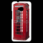 Coque HTC One Cabine téléphonique rouge