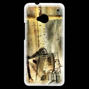 Coque HTC One Phare et bateau Vintage