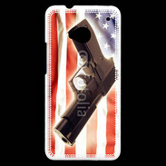 Coque HTC One Pistolet USA