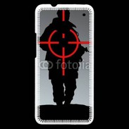 Coque HTC One Soldat dans la ligne de mire