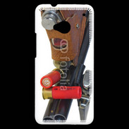 Coque HTC One Fusil de chasse et couteau