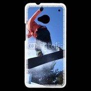 Coque HTC One Saut en Snowboard