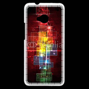 Coque HTC One Fond abstrait coloré