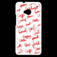 Coque HTC One Fashion mots