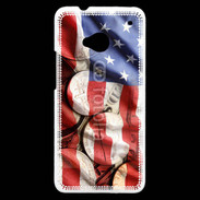 Coque HTC One Drapeau et monnaie américaine